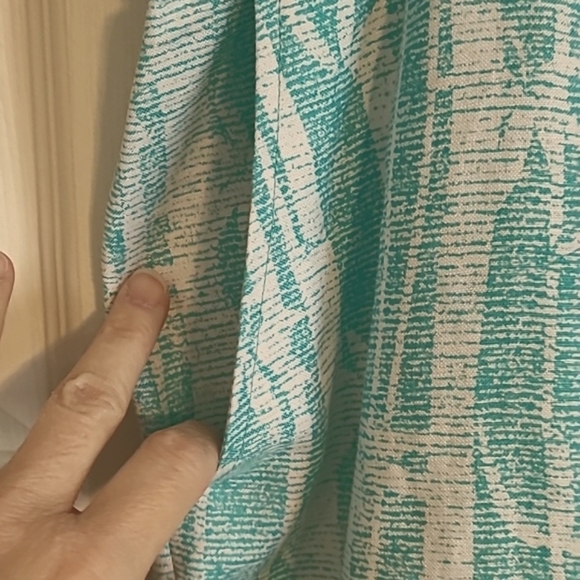 NWT Ruby Rd Teal & white crop pants size 22W - Picture 5 of 6